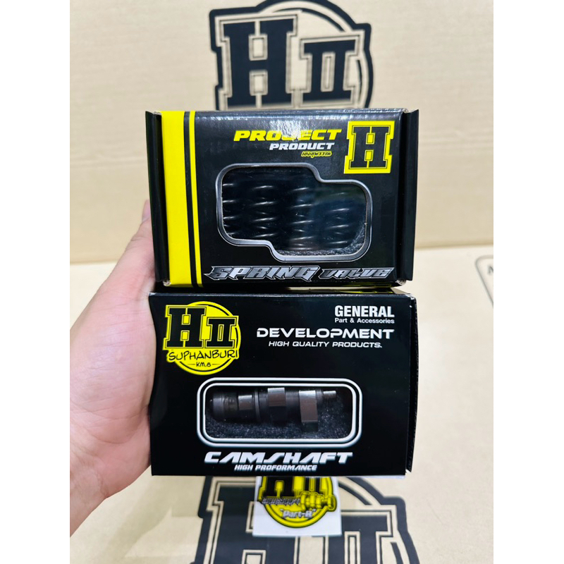 เฮงสุพรรณ🚸แคมซิ่งฝาสูบ4V+สปริงวาล์ว4V HII(ลูก58-62มิล)🚸Wave125R/S/X/บังลม/Dream125/MSX125/Wave125iLe