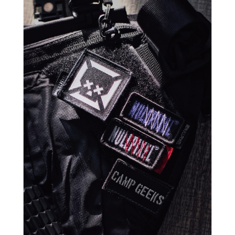 ❗️พร้อมส่ง❗️🇹🇼Nullpixel W SERIE S RED – PURPLE VELCRO PATCH🇹🇼