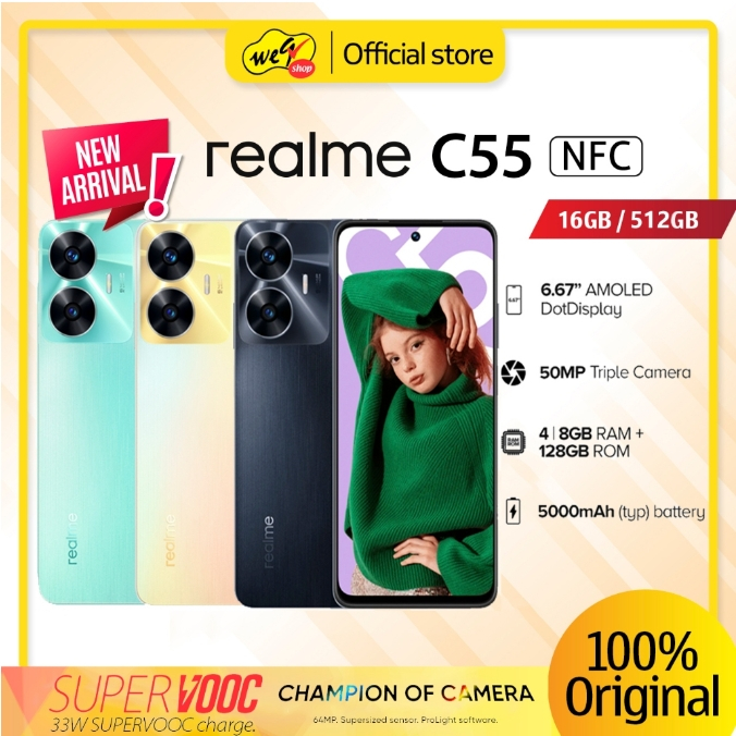 Realme C55 Cellphone 512GB Mobile Phone 6.7Inch Original Android Phone 100% Brand New Smartphone COD