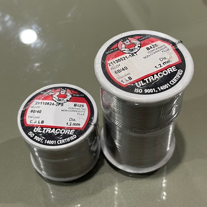 ULTRACORE ตะกั่วบัดกรี 0.5 lb,1 lb ขนาด1.2mm อัลตราคอร์ ตะกั่ว