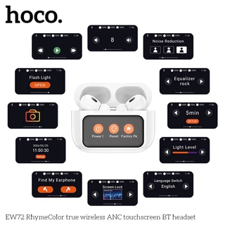 Hoco EW72 หูฟังบลูทูธลดเสียงรบกวน มีจอ Touch Screen Bluetooth Headset