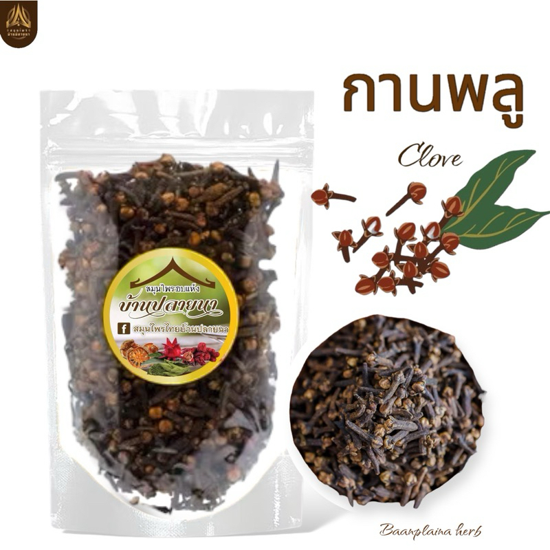 กานพลูเกรด A แท้ 100% จากบ้านปลายนา ดอกก้านพลูคุณภาพดีสำหรับปรุงรส