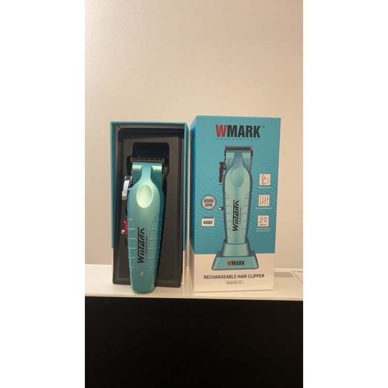 WMARK ng133 NG133 ปัตตาเลี่ยนไร้สาย มีแท่นชาร์จ ปัตตาเฃี่ยนตัดผม สายชาร์จ type c 8000 รอบ