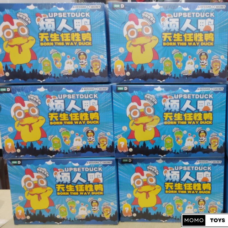 🔴ยกบ็อก(6 ตัว)🔴🔥โค้ดแฟชั่นลด 30%🔥พร้อมส่งในไทย🔥Upsetduck ของแท้ Upsetduck V.3 เป็ดหน้าบึ้ง พวงกุญแจ 