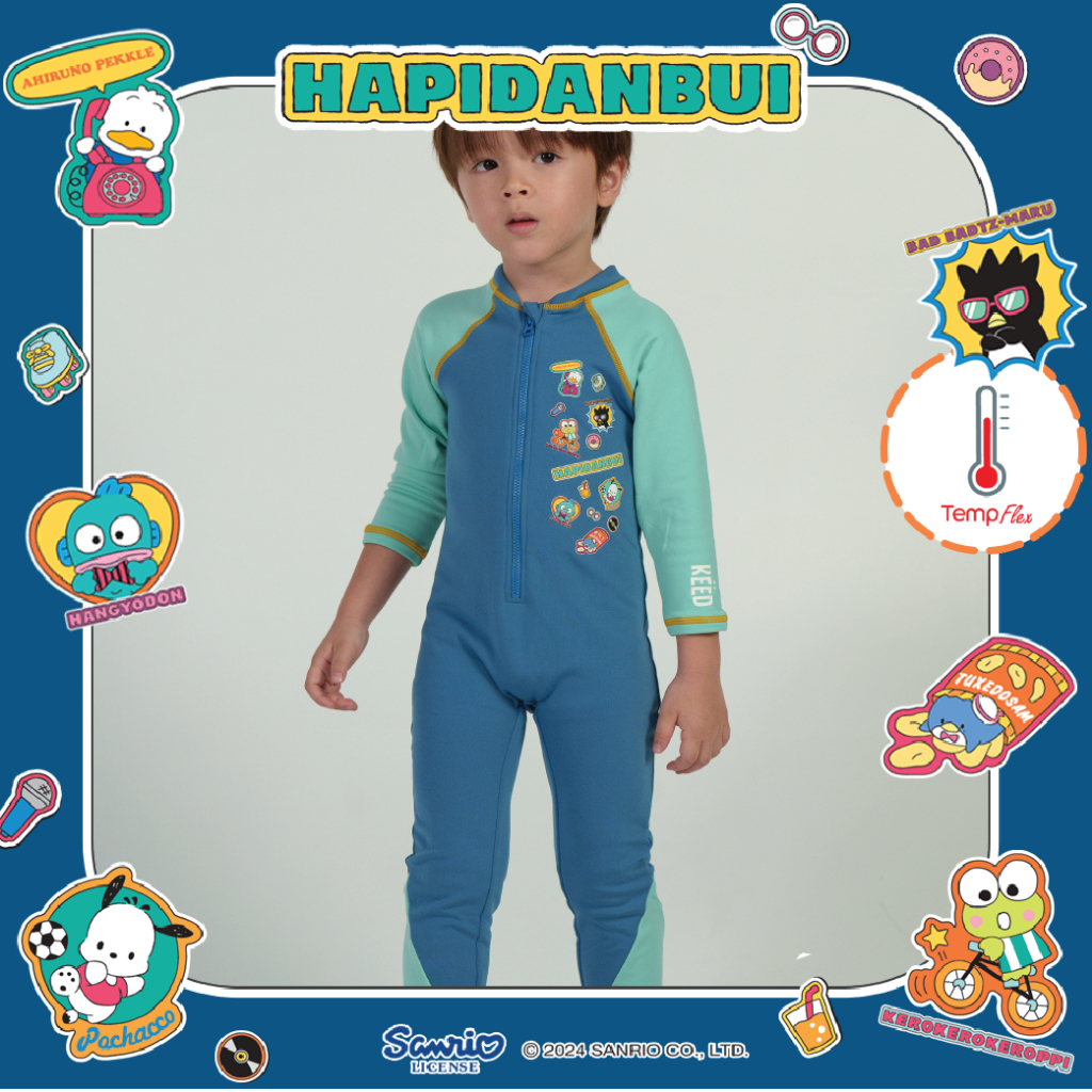 NEW KEED : ชุดว่ายน้ำปรับอุณหภูมิ บอดี้สูทแขนยาว-ขายาว >> Hapidanbui << *118HP*