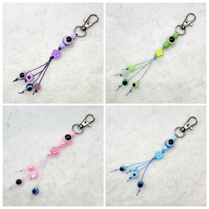 💥พร้อมส่ง‼️🇹🇭 EVIL EYE 🧿 พวงกุญแจ ที่ห้อยโทรศัพท์ สายคล้องมือถือ ของขวัญปัจฉิม ของที่ระลึก ของชำร่วย