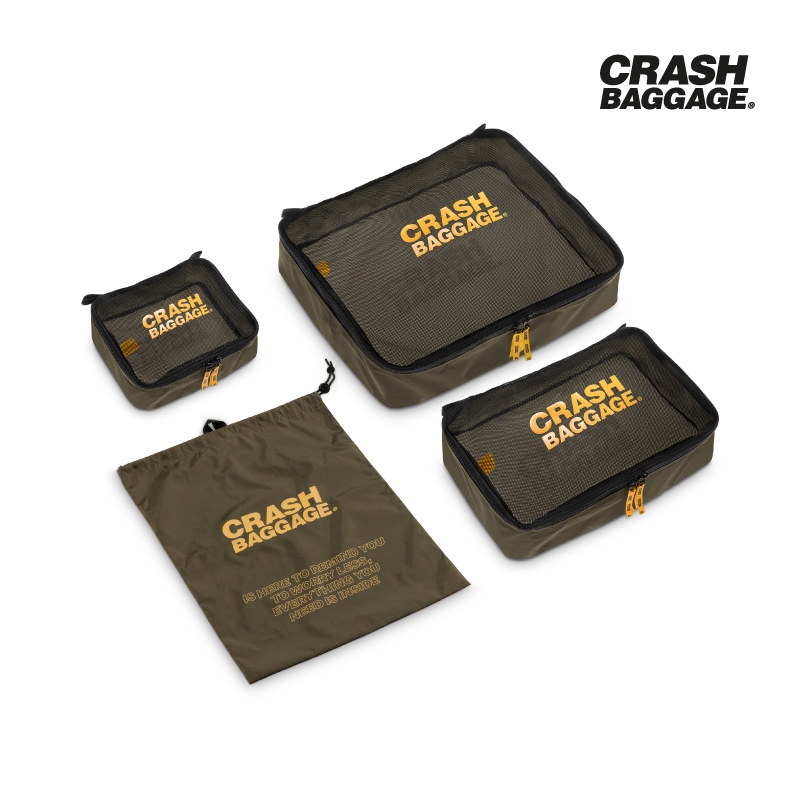 CRASH BAGGAGE กระเป๋าจัดระเบียบ รุ่น EASY LIFE KIT สีเขียว