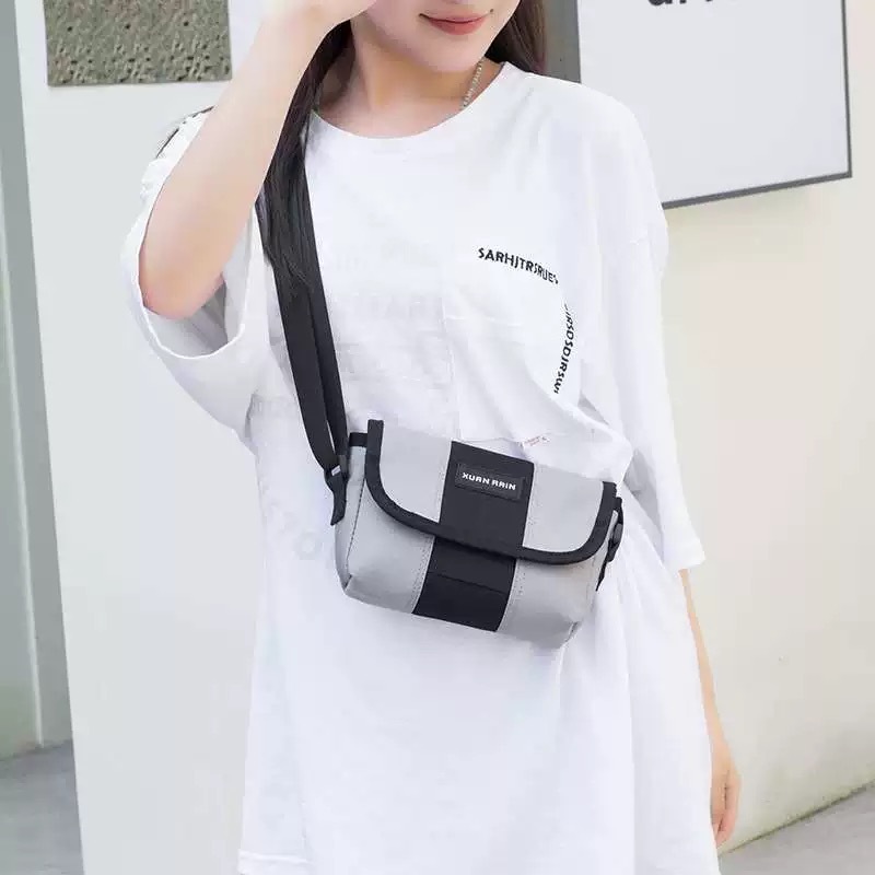 (B313#)กระเป๋าสะพายข้าง สไตล์เกาหลี แฟชั่นมาใหม่ มีซิป เรียบง่าย - รูปที่ 4