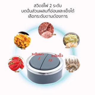 OXYGEN เครื่องบดสับ เครื่องปั่นไฟฟ้า 400W รุ่น KW-255 เครื่องผสมอาหารอเนกประสงค์