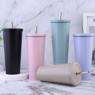 แก้วน้ำ750ml เก็บความร้อน-เย็นสแตนเลส 304
