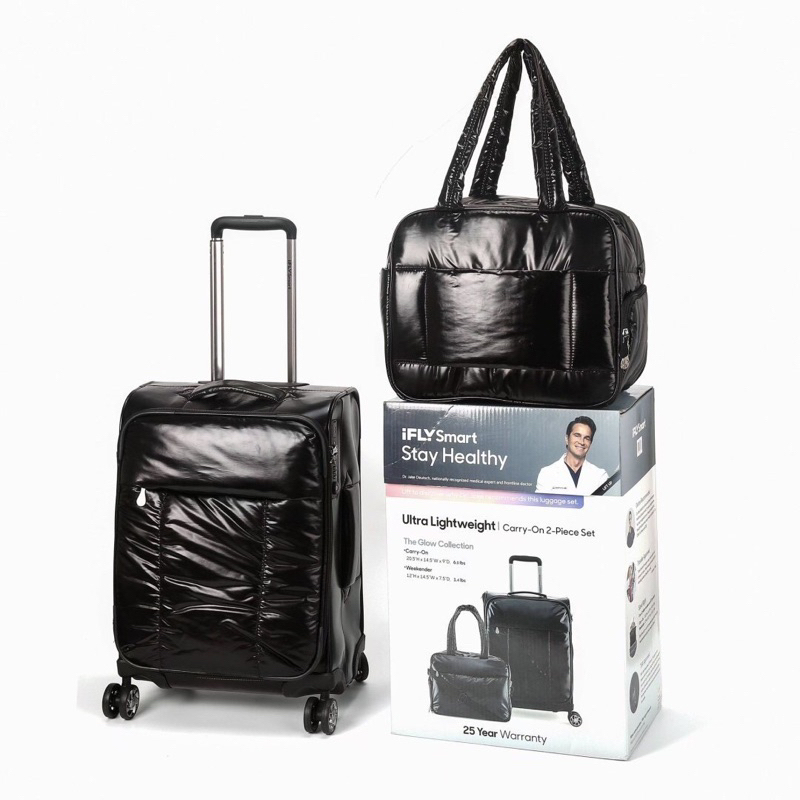 เซตกระเป๋าเดินทาง 𝗶𝗙𝗟𝗬 𝗦𝗺𝗮𝗿𝘁 | GLOW COLLECTION 2-PIECE CARRY-ON TRAVEL SET #ของแท้ 100%