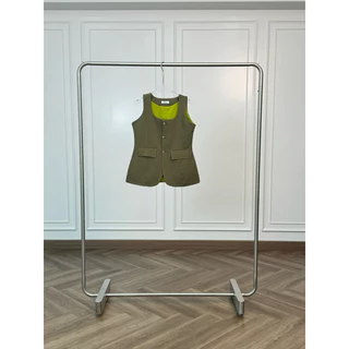 Lissaa Vest Top เสื้อ Vest กระดุมโบว์ทอง ซับใน กระเป๋าใช้งานได้จริง