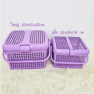 SET 2 ชิ้น ตะกร้าอเนกประสงค์ ใหญ่ 1 ใบ เล็ก 1 ใบ ตะกร้าแมว ตะกร้าเตรียมคลอด ขายยกเชต
