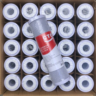 ไส้กรองน้ำคาร์บอนบล็อค Carbon Block (CTO) ขนาด 10x2.5 นิ้ว มีจำนวน 5 และ 12 แท่งให้เลือก
