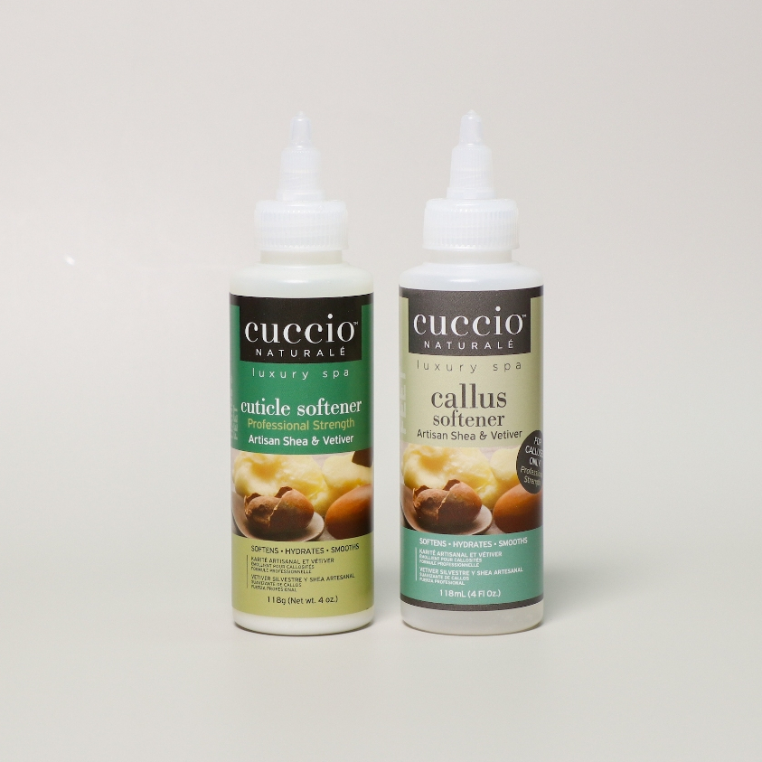 Cuccio น้ำยาตัดหนัง Cuticle Softener และ น้ำยาขัดส้นเท้า Callus Softener