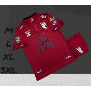 ชุดแฟนบอลชุดกีฬาคอจีนเสื้อพร้อมกางเกงสินค้าขายดีผ้าคุณภาพดีขนาดไซร้M L XL 3XL
