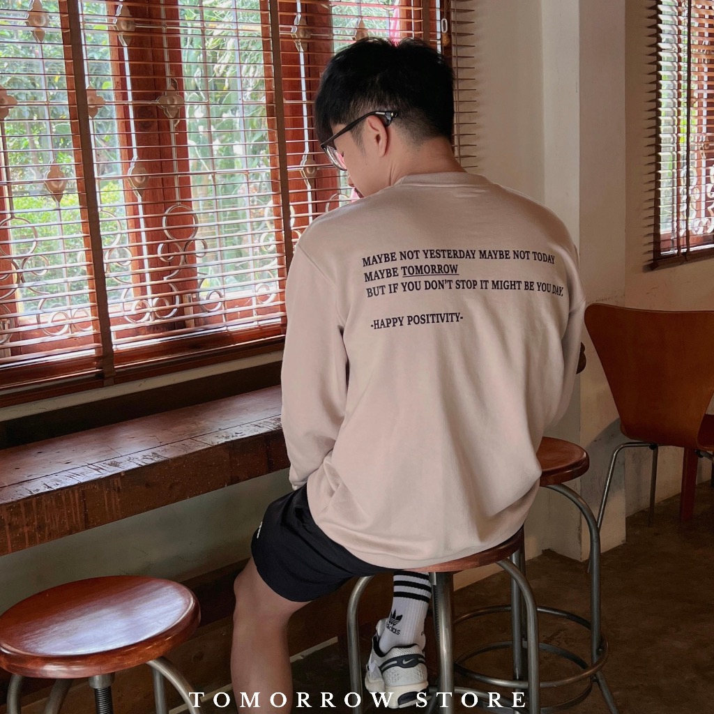 TOMORROW-เสื้อแขนยาว Sweater รุ่น T-5004 MAYBE TOMORROW
