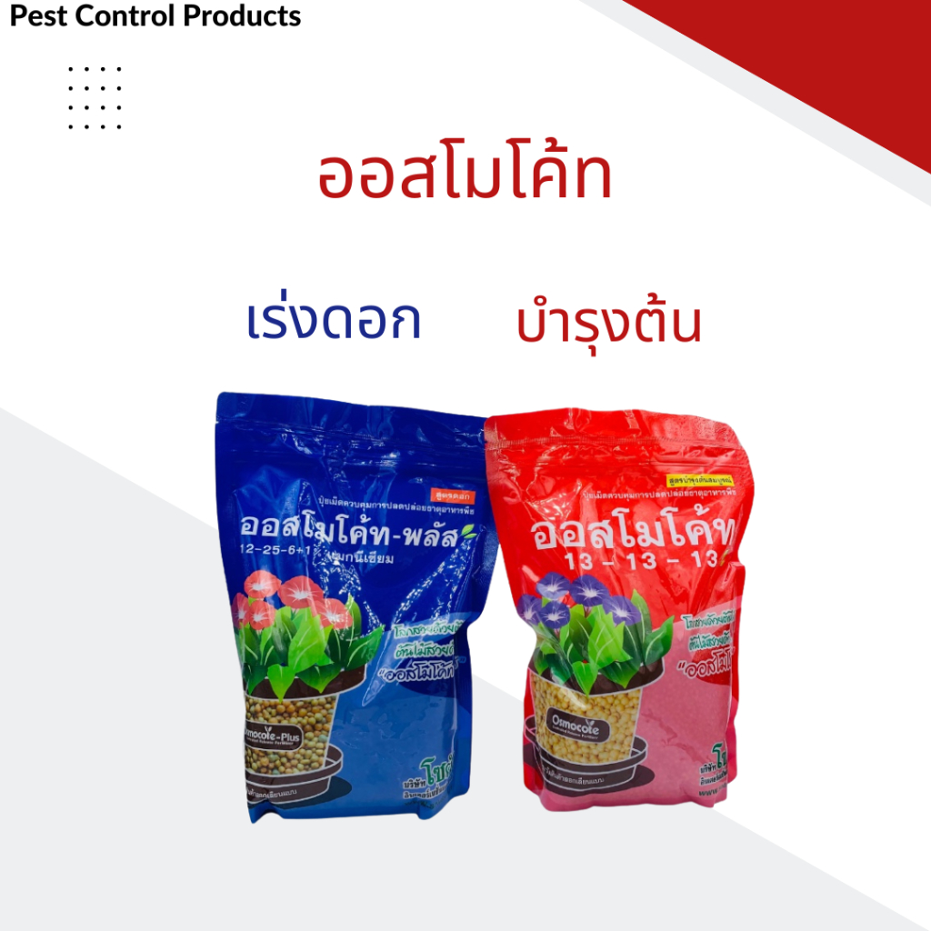 ปุ๋ยออสโมโค้ท ออสโมโค้ทพลัส สูตรบำรุงต้น สูตรเร่งดอก ขนาด 1 กิโล ปุ๋ยละลายช้า ปุ๋ยแคคตัส ปุ๋ยบำรุง