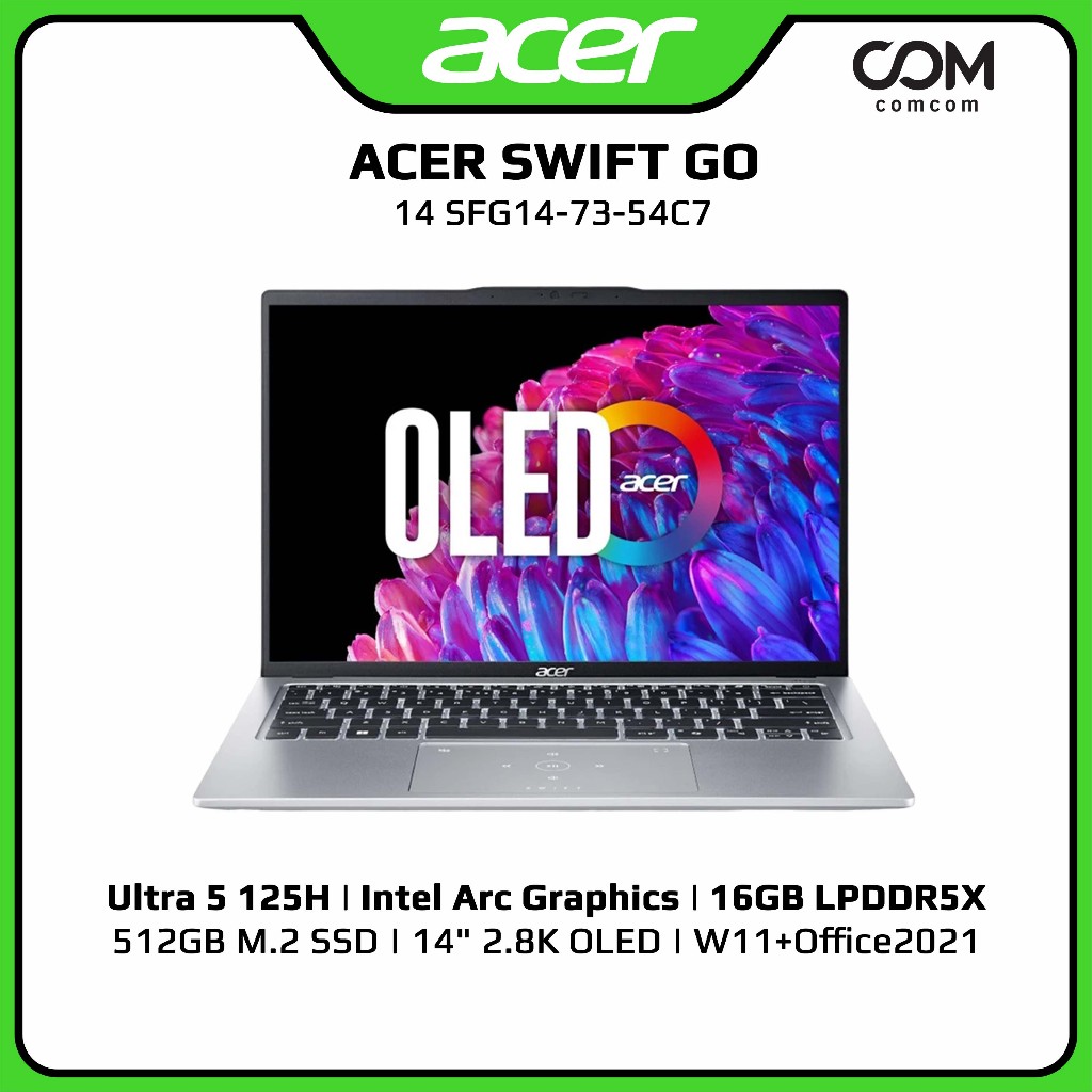 NOTEBOOK (โน็ตบุ้ค) ACER SWIFT GO 14 SFG14-73-54C7 BY COMCOM (2Y)