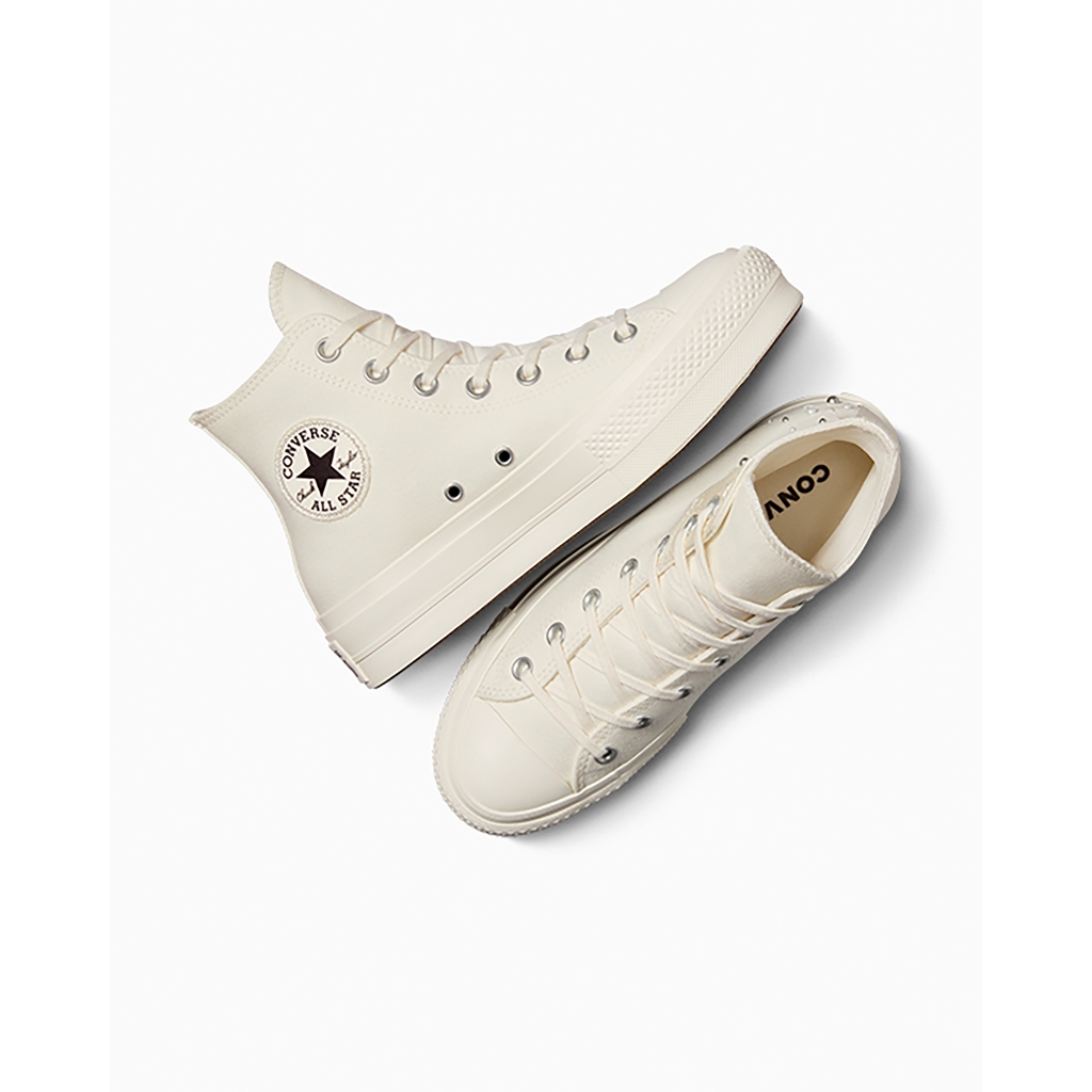 CONVERSE รองเท้า CTAS LIFT MENDED EMBELLISHMENT HI WHITE ผู้หญิง A12512CF_H4WTXX