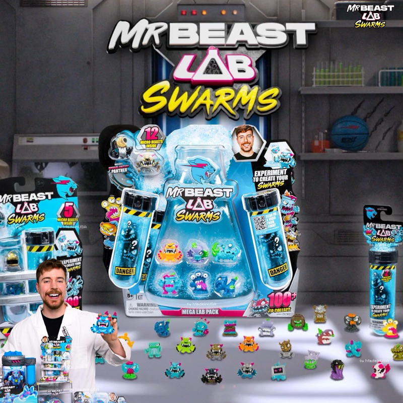 พร้อมส่ง 🔬 MrBeast Lab Swarms 🇺🇸 มิสเตอร์บีส ฟิกเกอร์โมเดล ของสะสม ลิขสิทธิ์แท้ Exclusive ส่งตรงจาก 