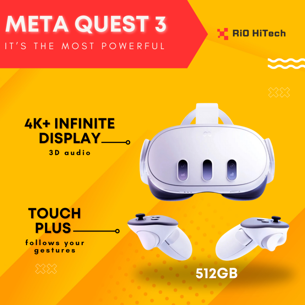 Meta Quest 3 - 512GB — Breakthrough Mixed Reality — Powerful Performance [brand new มือ1]