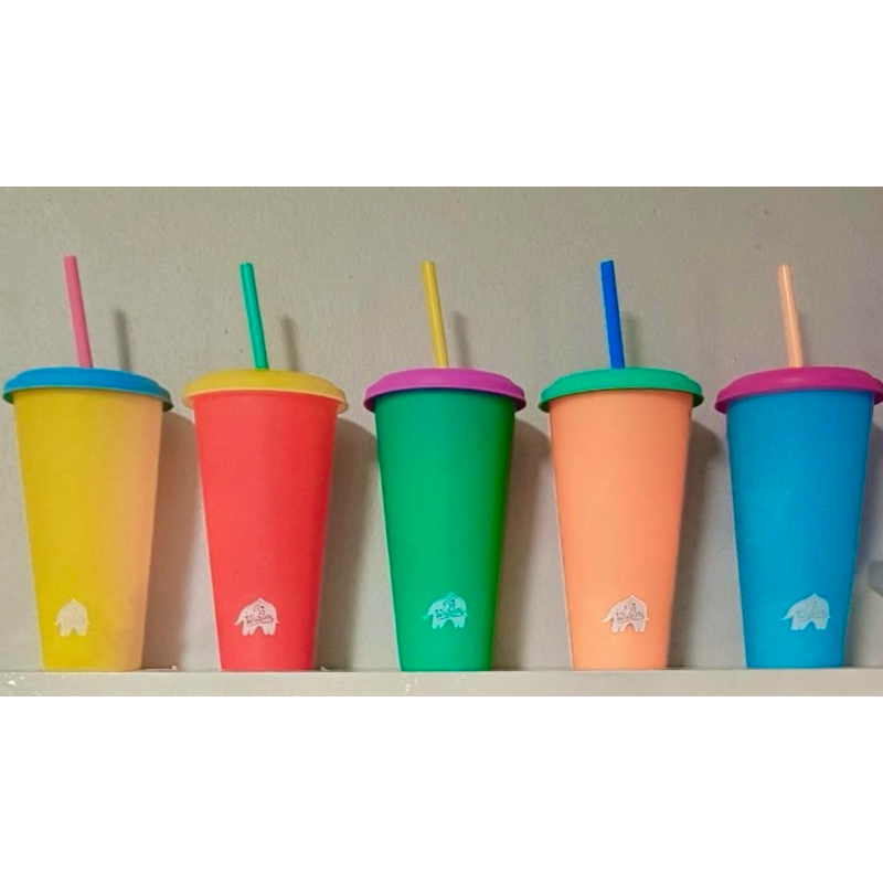 (ของใหม่) แก้วน้ำเปลี่ยนสี พันธุ์ไทย สำหรับนักสะสมทั้ง 5 สี