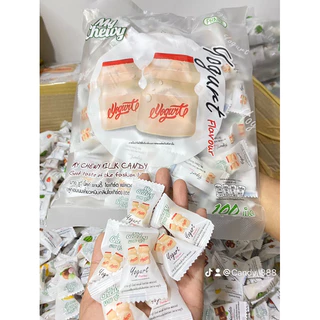 ลูกอมมายชูวี่ 1ห่อ 100 เม็ด สอดใส่เยลลี่ (มี อ.ย. ,มีฮาลาล)