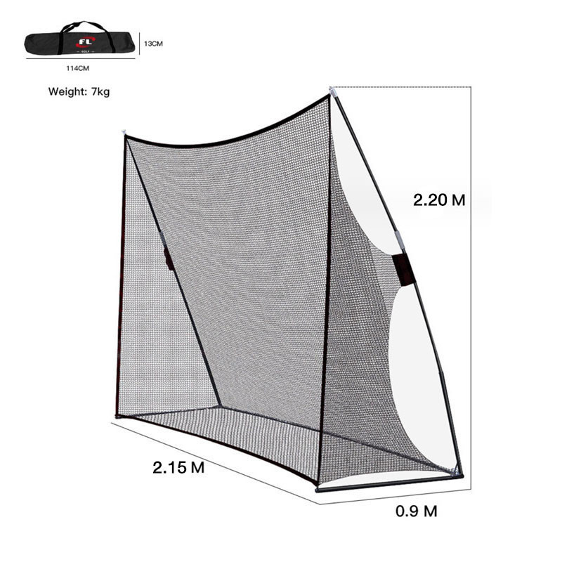 ตาข่ายไดร์ฟกอล์ฟ สีดำ backyard 2.15m X 0.9m X 2.2m รหัสสินค้า LXW020