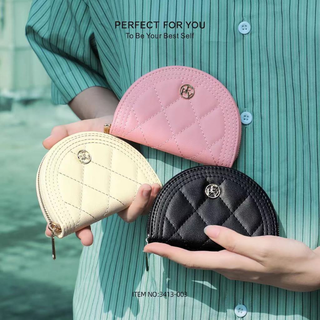 พร้อมส่ง!กระเป๋าสตางค์ PERFECT FOR YOU กระเป๋าสตางค์ผู้หญิงใบสั้นซิปรอบน่ารักใส่เหรียญใส่บาตรได้แฟชั่นใหม่พร้อมกล่อง3413