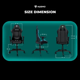 NUBWO เก้าอี้เล่นเกม GAMING CHAIR ปรับเอนได้สูงสุด 180 องศา มีหลากหลายสี รุ่น L117 ประกัน 6 เดือน
