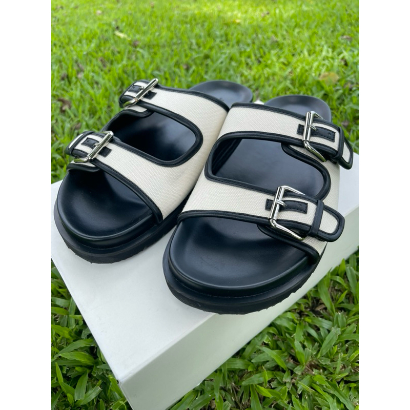 JASPAL CANVAS SANDAL รองเท้าแตะ ไสตล์เข็มขัดคาด 2 เส้น