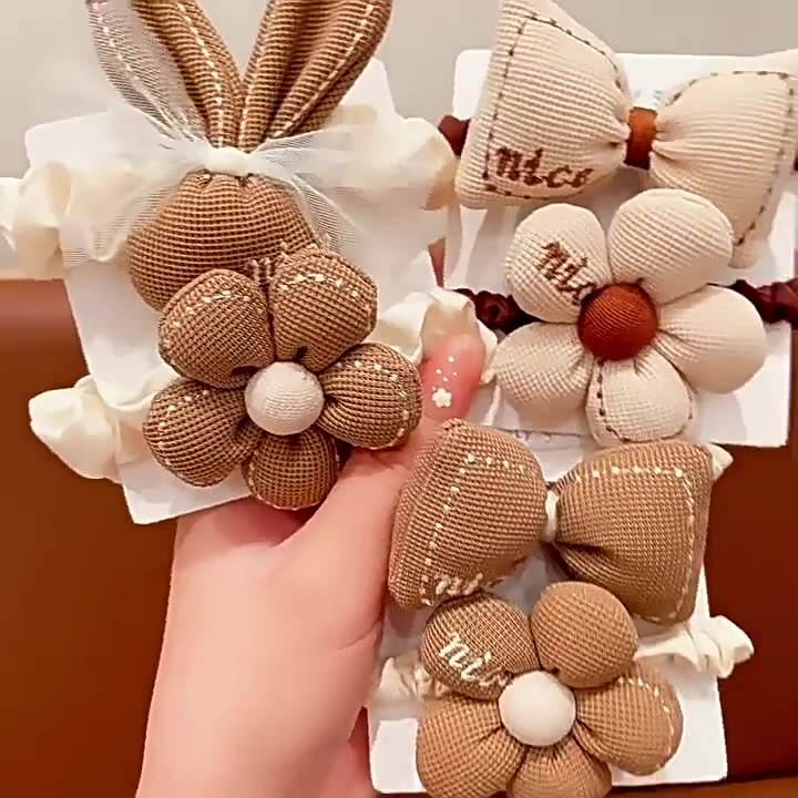 เด ็กยืดหยุ ่ นโบว ์ผมเชือกน ่ ารัก Bowknot ดอกไม ้ Hairband สําหรับสาวผมหางม ้ าสูงแถบคาดศีรษะ