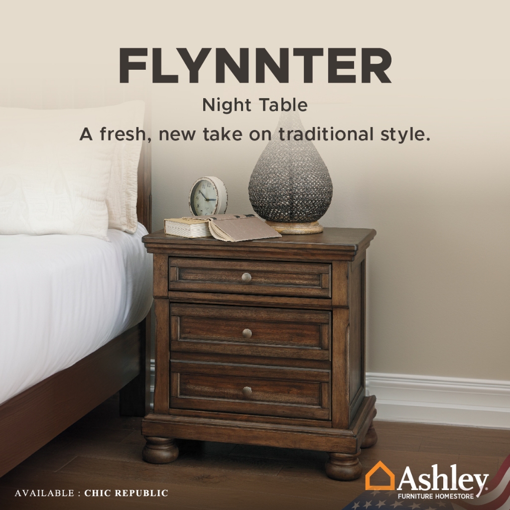 Ashley ตู้ข้างเตียง รุ่น FLYNNTER Night Table