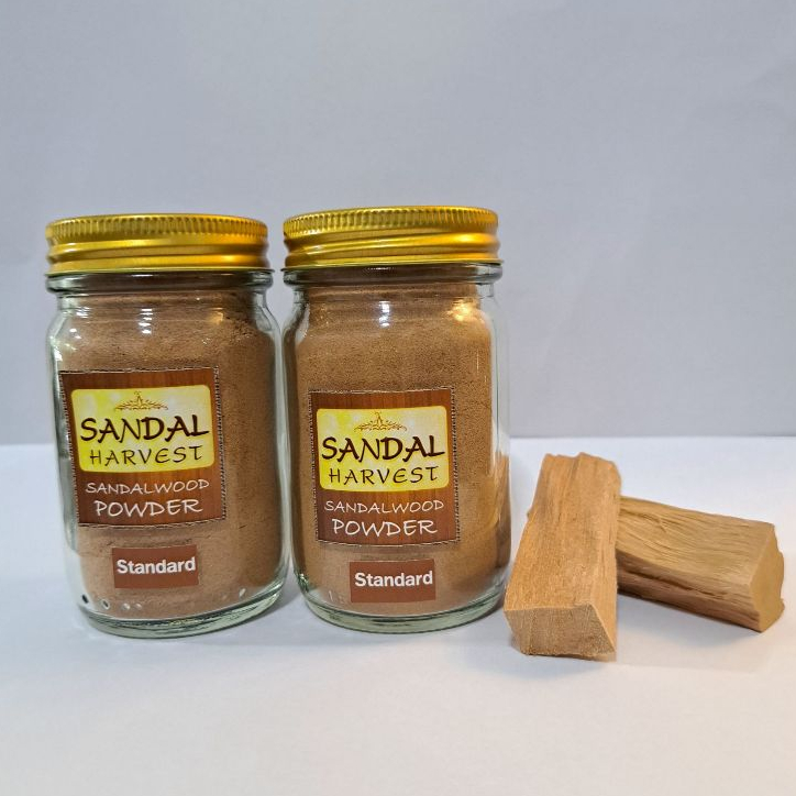 Sandalwood Powder (Standard) ไม้หอมแก่นจันทร์ ผงไม้จันทร์หอม หอมอโรม่า แท้ 100% ไม่มีน้ำหอม ไม่ไส่สี ไร้สารเคมี 100 gm.