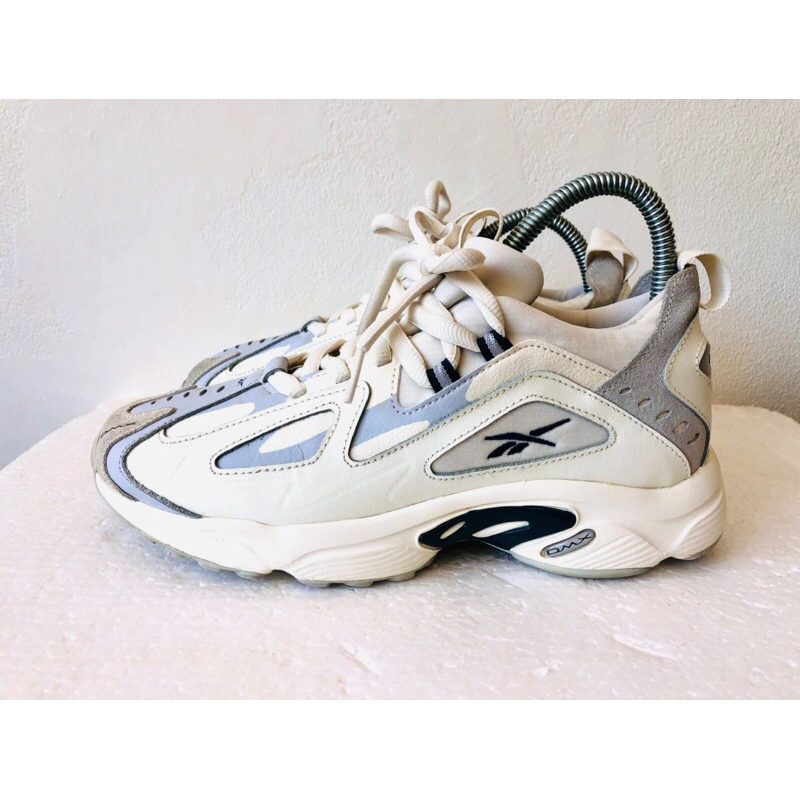 รองเท้ารีบอก Reebok DMX Series 1200 สีขาวครีมเทา มือสอง สภาพนางฟ้า