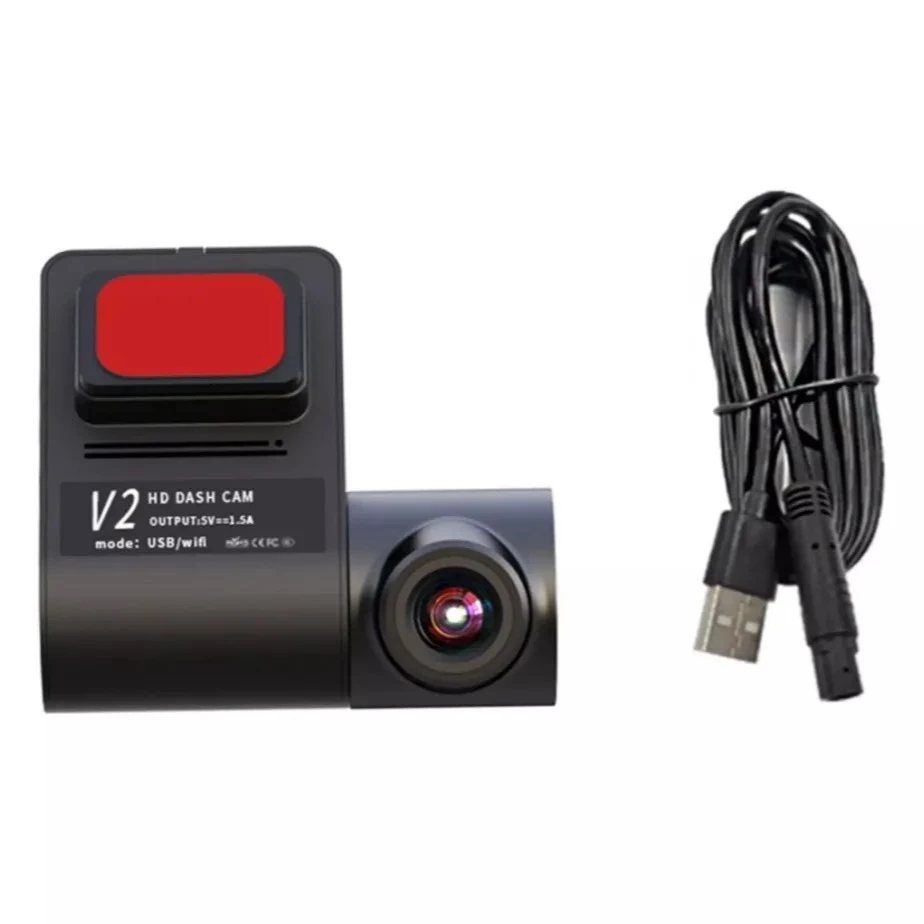 【ใหม่!】กล้องติดรถยนต์ V2 WiFi Dash CAM 1080p ดูผ่าน App มุมกว้าง 150องศา กล้องันทึกวิดีโอ DVR dashcam thumbnail 4