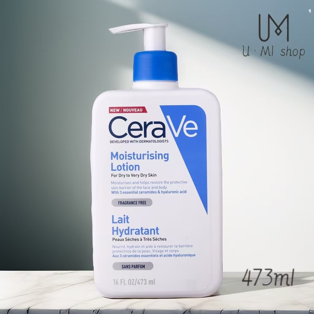 CERAVE Moisturising Lotion เซราวี มอยเจอร์ไรซิ่งโลชั่น โลชั่นบำรุงผิวหน้า 236/473ml
