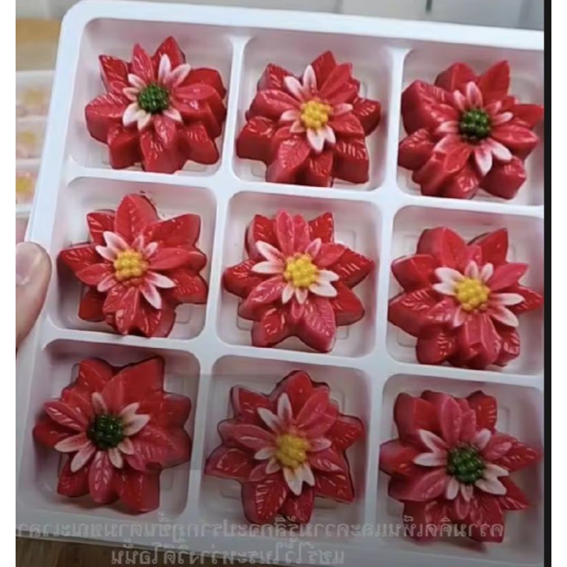 พิมพ์วุ้น คริสมาสต์ ขนาด 5 cm.จำนวน 12 ชิ้น