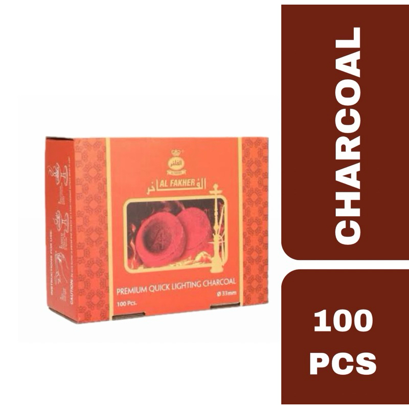 ถ่านชาโคล torch coal สำหรับจุดไฟเผา 100 ก้อน