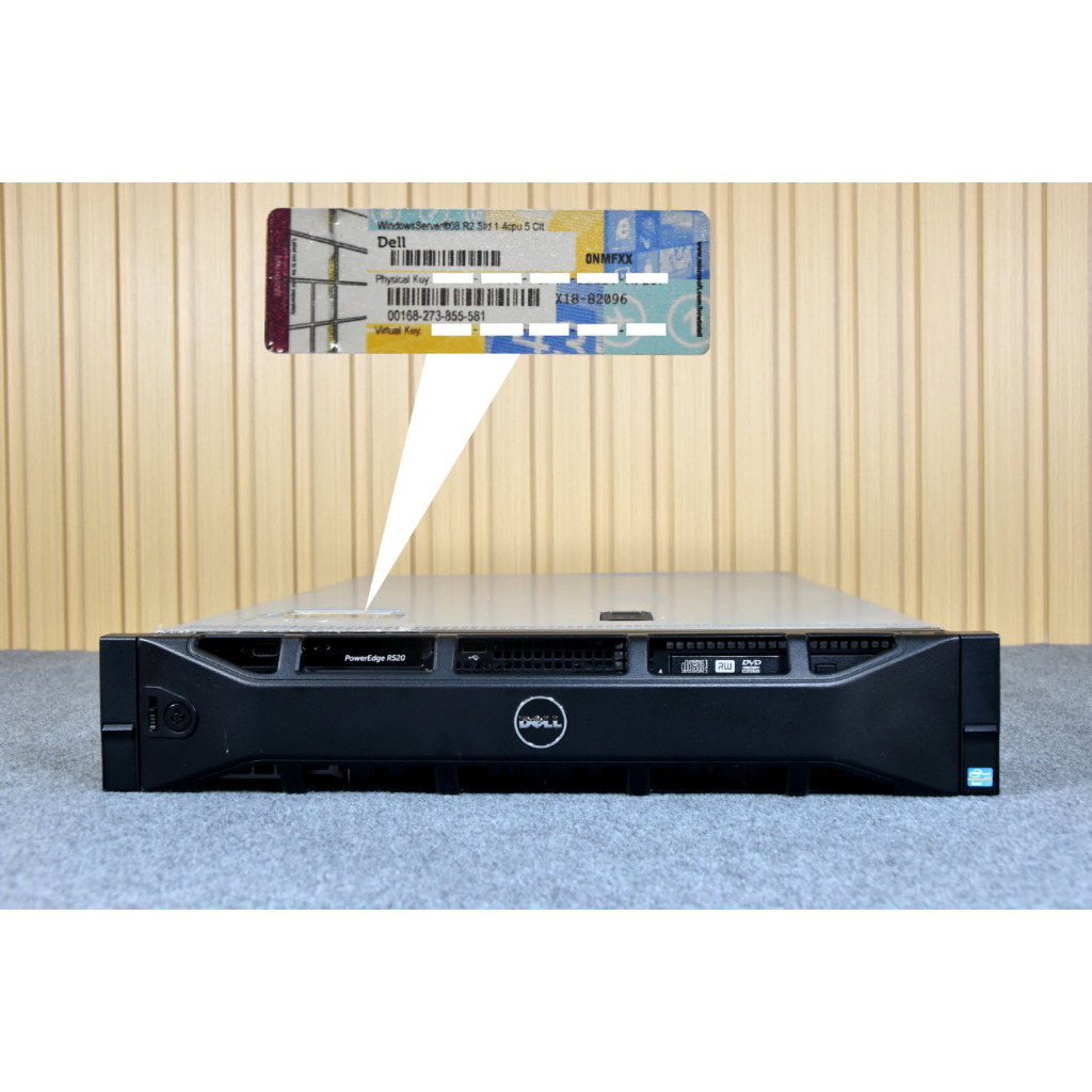 Dell PowerEdge R520 มือสอง 2xE5-2450 8C/16T RAM32GB HDD2x3TB รับประกันสินค้า 1 ปีทุกชิ้นส่วน