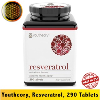 Youtheory, Resveratrol, 290 Tablets - [EXP 02/2028]