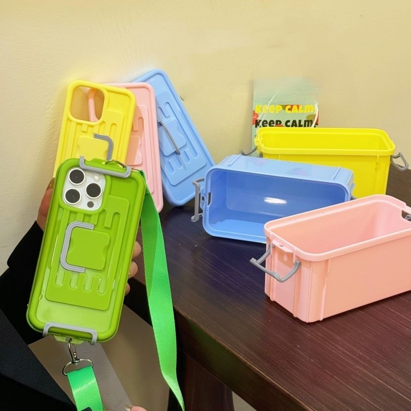 หรูหรา กระเป๋าสะพายข้าง เชือกเส้นเล็กกล่องเก็บเคสโทรศัพท์สําหรับ ไอโฟน 16 15 14 13 12 11 โปรแม็กซ์