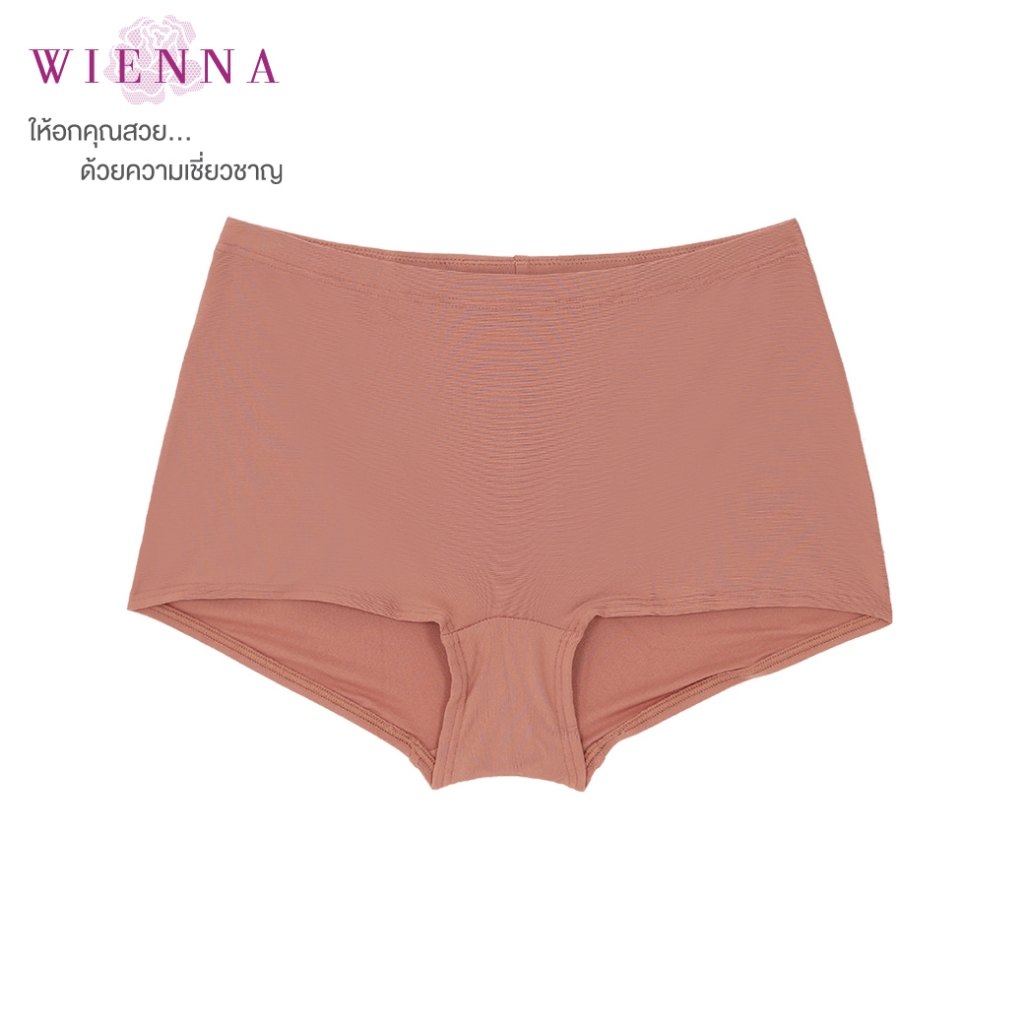 WIENNA PANTIES DU15044  กางเกงในเอวสูง แบบ Boy legs ขาสั้น   สีนู๊ด สีดำ ม่วงอ่อน ส้มอมน้ำตาล น้ำเงิน เทาเข้ม