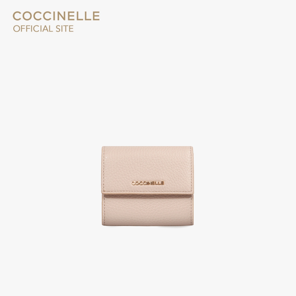 COCCINELLE محفظة نسائية Metallic — وردي