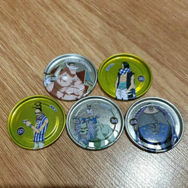 เหรียญเหล็กวันพีช เหรียญซีเคร็ท เงิน ทอง เหรียญหายาก One Piece จากขนม โอโตริ Otori
