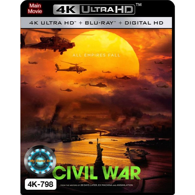 4K UHD เสียงไทยมาสเตอร์ หนังใหม่ หนัง-4K Civil War วิบัติสมรภูมิเมืองเดือด