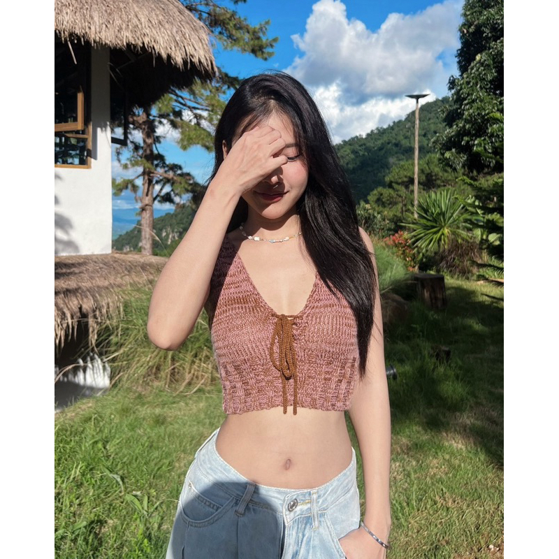 Lydia top (Sesame).-