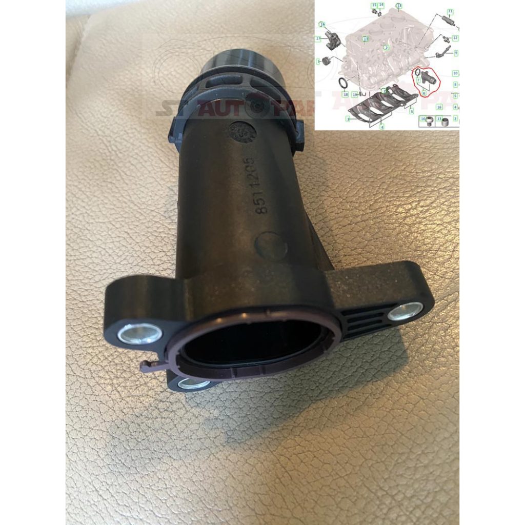 ท่อข้างเครื่อง ท่อเชื่อมต่อบล็อกข้างเครื่อง สําหรับ  X1 F48 B38 B47  X2 X3 X4  F30 G20 320i 530i 730