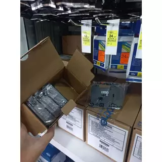 ผ้าหมึก BROTHER ของแท้ TR-100BK ออกใบกำกับภาษีได้ RIBBON เครื่องพิมพ์ปลอกสายไฟ PT-E850 TR100BK